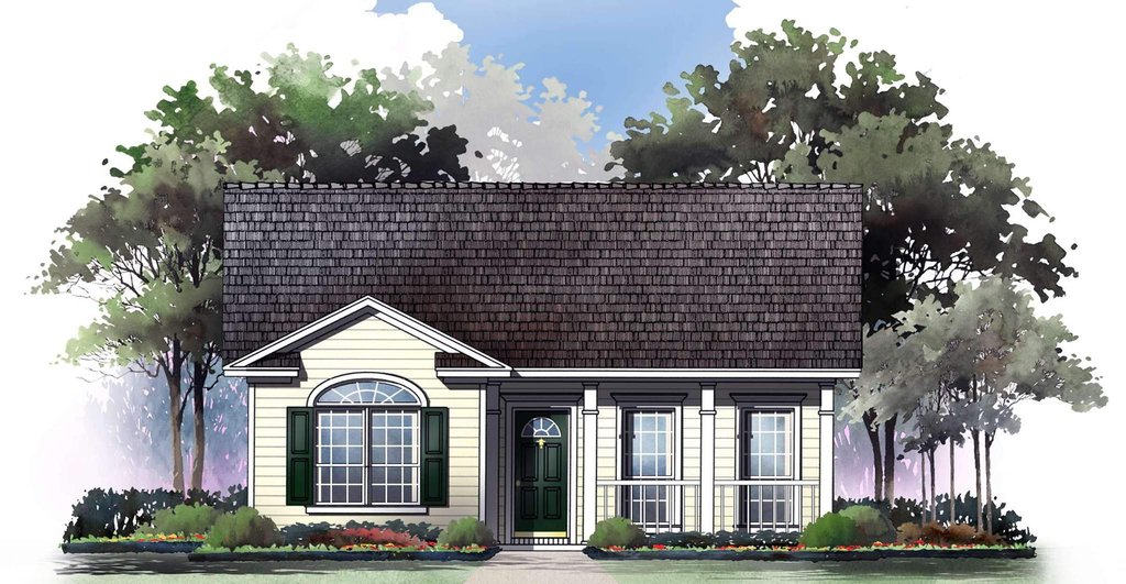 Cottage Style House Plan 2 Beds 2 Baths 1000 Sq Ft Plan 21 168