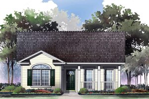 Cottage Exterior - Front Elevation Plan #21-168