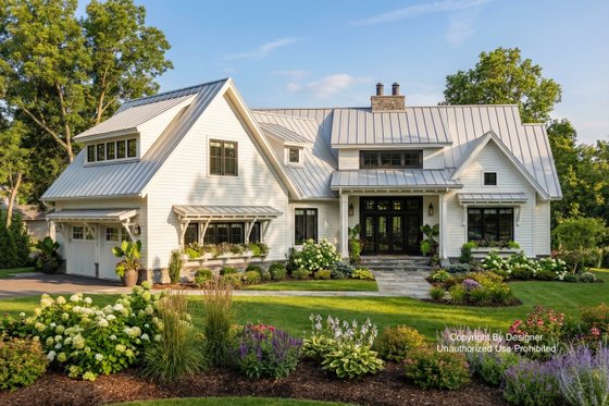 Home Plan - Farmhouse Exterior - Front Elevation Plan #51-1135