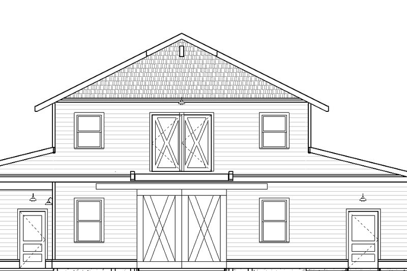 Dream House Plan - Exterior - Other Elevation for Farmhouse House Plan #895-116, 1 bath