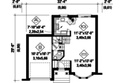Traditional Style House Plan - 2 Beds 1 Baths 1105 Sq/Ft Plan #25-4470 