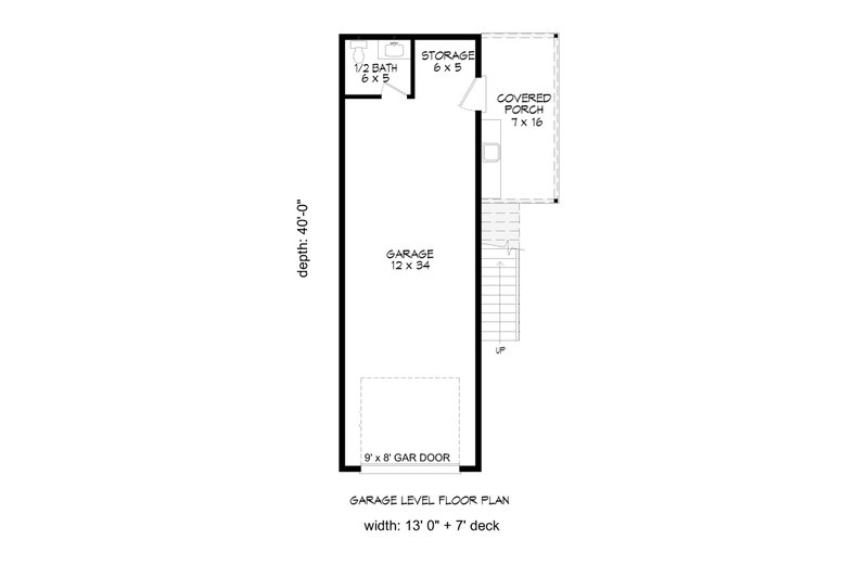 House Plan Design - Floor Plan - Main Floor for Country House Plan #932-291, 1.5 bath
