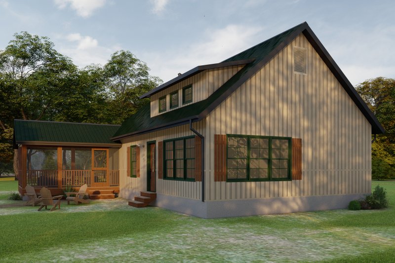Home Plan - Exterior - Other Elevation for Bungalow House Plan #1092-2 - 1 bed, 2 bath