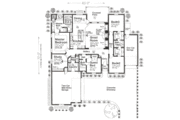 European Style House Plan - 3 Beds 3 Baths 2248 Sq/Ft Plan #310-966 