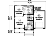 Country Style House Plan - 3 Beds 1 Baths 1700 Sq/Ft Plan #25-4570 