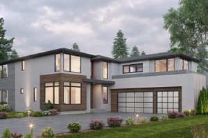 Contemporary Exterior - Front Elevation Plan #1066-259