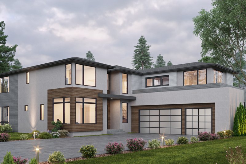 Contemporary Style House Plan - 4 Beds 4.5 Baths 4404 Sq/Ft Plan #1066 ...