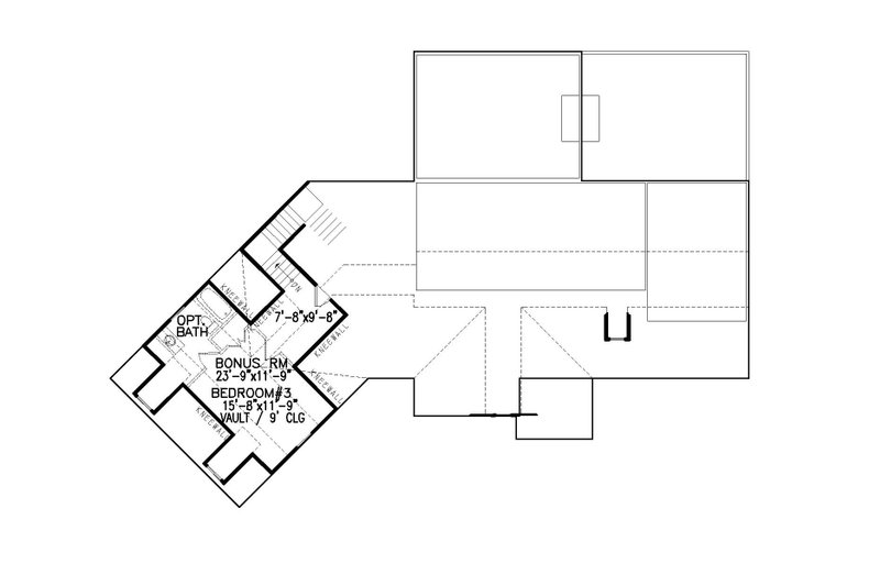 Dream House Plan - Floor Plan - Upper Floor for Farmhouse House Plan #54-480 - 3 bed, 3 bath