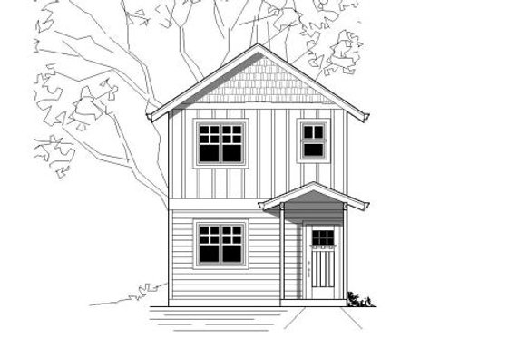 Exterior - Front Elevation for Craftsman House Plan #423-22 - 1 bed, 1 bath