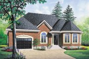 European Style House Plan - 2 Beds 1 Baths 1207 Sq/Ft Plan #23-157 