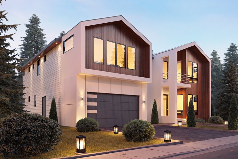 House Plan Design - Exterior - Other Elevation for Contemporary House Plan #1066-173 - 5 bed, 4.5 bath