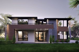 Contemporary Exterior - Front Elevation Plan #1066-291