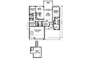 European Style House Plan - 3 Beds 2.5 Baths 2646 Sq/Ft Plan #65-543 