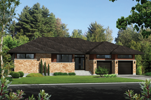 Contemporary Exterior - Front Elevation Plan #25-4911