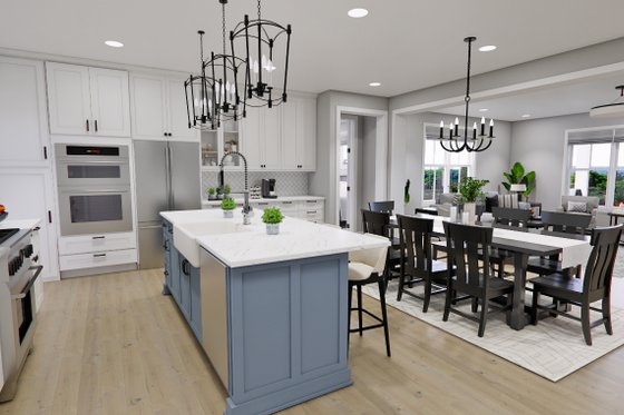 Interior - Kitchen 5 for Farmhouse House Plan #51-1277 - 4 bed, 4.5 bath