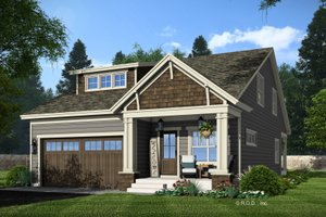 Bungalow Exterior - Front Elevation Plan #51-1340
