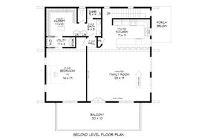Floor Plan - Main Floor for Contemporary House Plan #932-365 - 2 bed, 2 bath