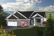 Traditional Style House Plan - 3 Beds 2 Baths 1867 Sq/Ft Plan #70-1081 
