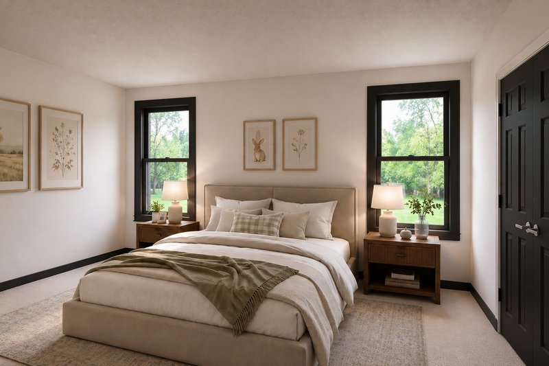 House Blueprint - Interior - Bedroom for Barndominium House Plan #1064-492 - 4 bed, 3.5 bath