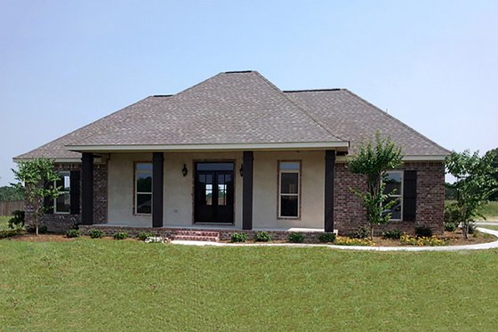 Exterior - Front Elevation 3 for Country House Plan #21-394 - 3 bed, 2 bath