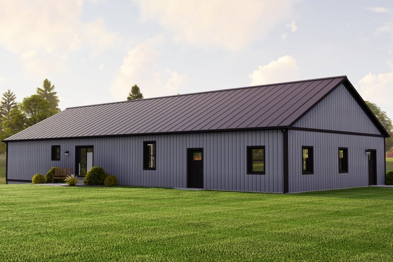 Home Plan - Exterior - Rear Elevation for Barndominium House Plan #1064-225 - 3 bed, 2 bath