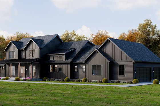 Exterior - Front Elevation 3 for Farmhouse House Plan #1089-64 - 4 bed, 4 bath