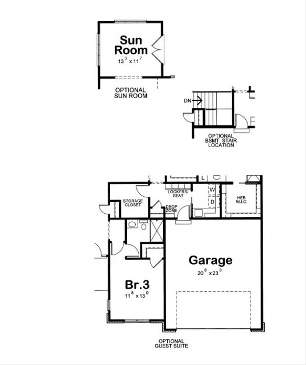 Dream House Plan - Traditional Floor Plan - Other Floor Plan #20-2089