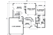 Traditional Style House Plan - 3 Beds 2 Baths 2169 Sq/Ft Plan #67-719 
