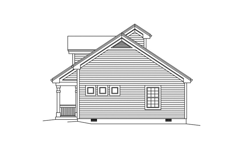 Dream House Plan - Exterior - Other Elevation 1 for Country House Plan #57-681 - 4 bed, 2 bath