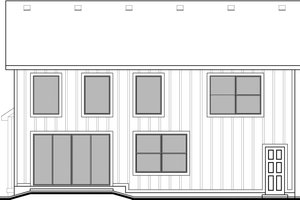 Exterior - Rear Elevation for Craftsman House Plan #1073-16 - 4 bed, 2.5 bath