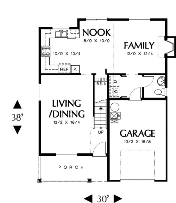 House Design - Traditional Floor Plan - Main Floor Plan #48-309