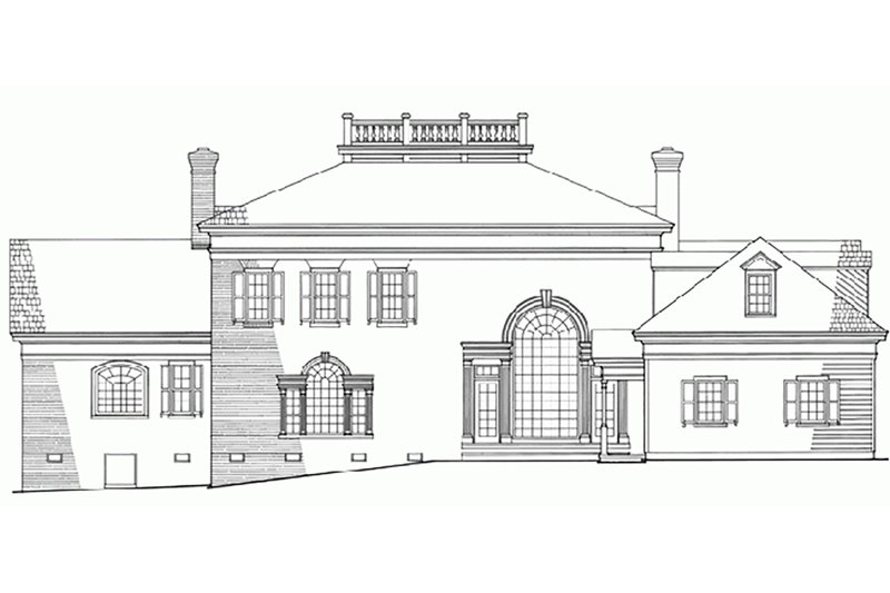 Dream House Plan - Exterior - Front Elevation 4 for Southern House Plan #137-120 - 4 bed, 4 bath