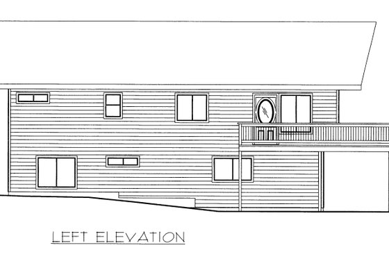 Exterior - Other Elevation for Modern House Plan #117-394 - 3 bed, 2.5 bath
