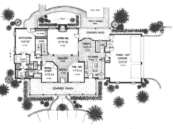Dream House Plan - Country Floor Plan - Main Floor Plan #310-623