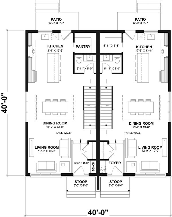 House Blueprint - Modern Floor Plan - Main Floor Plan #23-2855