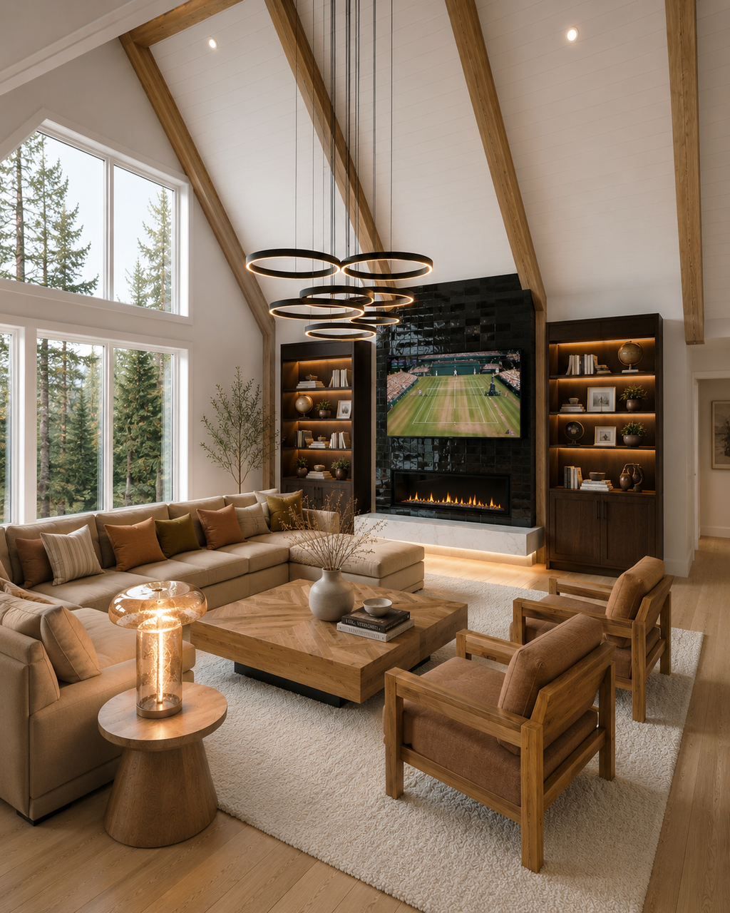 Interior - Family Room for Farmhouse House Plan #928-413 - 4 bed, 3.5 bath