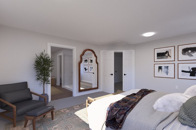Architectural House Design - Interior - Master Bedroom for Farmhouse House Plan #1060-254 - 3 bed, 2.5 bath