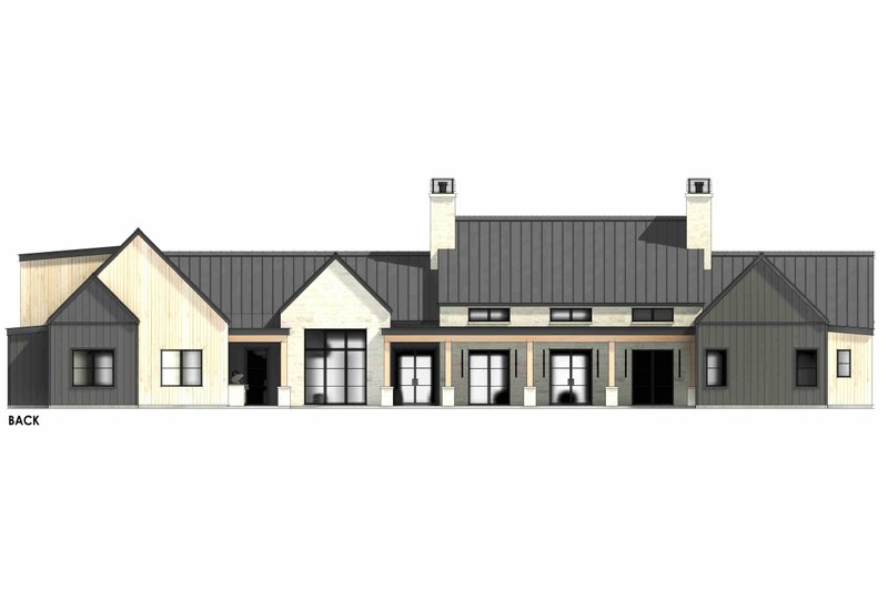 Dream House Plan - Exterior - Rear Elevation 2 for Country House Plan #1096-208 - 4 bed, 5.5 bath