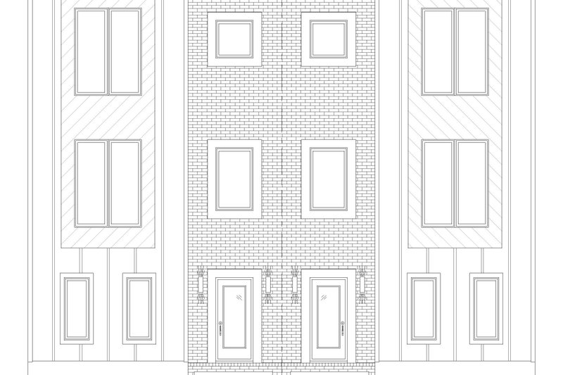 House Plan Design - Exterior - Front Elevation 3 for Contemporary House Plan #932-1428 - 8 bed, 8 bath