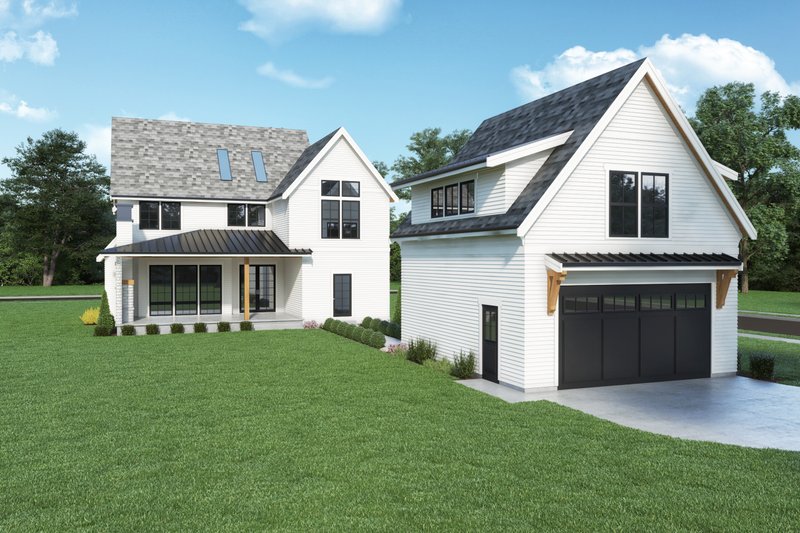 Home Plan - Exterior - Rear Elevation for Farmhouse House Plan #1070-137 - 3 bed, 2.5 bath