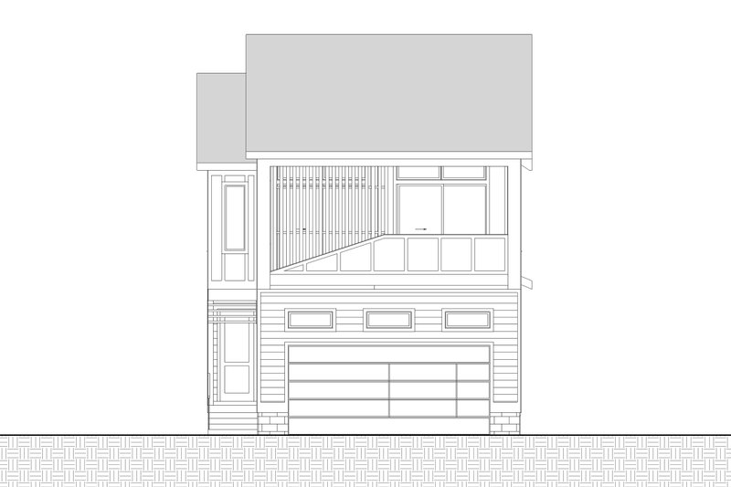 Dream House Plan - Exterior - Front Elevation 3 for Modern House Plan #1085-1 - 3 bed, 2.5 bath