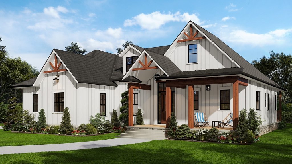 Ranch Style House Plan - 3 Beds 2.5 Baths 2379 Sq Ft Plan #54-565 