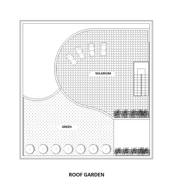 Modern Floor Plan - Upper Floor Plan #542-17