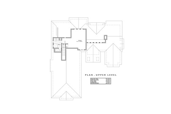 Floor Plan - Upper Floor for Craftsman House Plan #892-13 - 3 bed, 3.5 bath