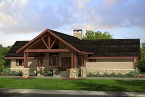 Craftsman Exterior - Front Elevation Plan #124-1019