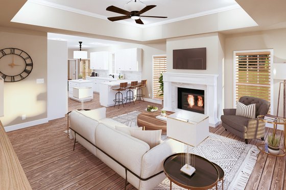 Interior - Entry for Craftsman House Plan #44-234 - 3 bed, 2 bath