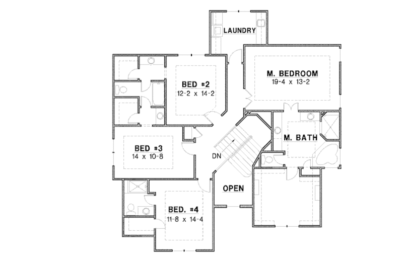 Craftsman Style House Plan - 4 Beds 3.5 Baths 3233 Sq/Ft Plan #67-887 ...