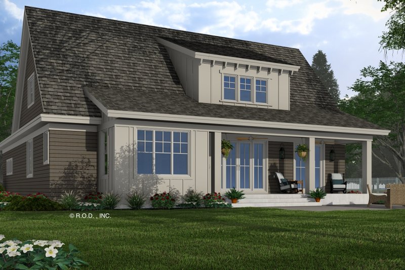 House Plan Design - Exterior - Rear Elevation for Craftsman House Plan #51-1301 - 4 bed, 3.5 bath