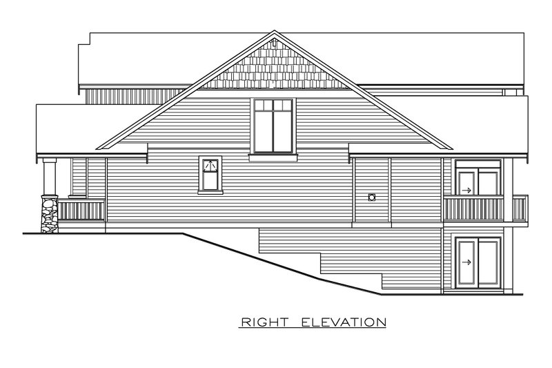 Architectural House Design - Exterior - Other Elevation 1 for Craftsman House Plan #1100-157 - 3 bed, 2.5 bath