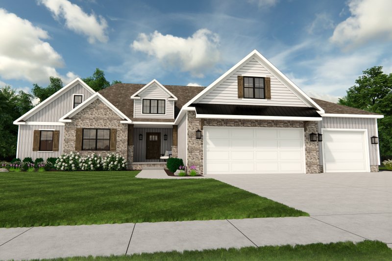 House Blueprint - Photo for Craftsman House Plan #1089-5 - 4 bed, 2.5 bath